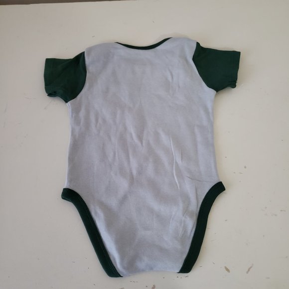 Michigan State Spartans One Piece Creeper Baby Infant 12 Months Set Green NWT - Picture 6 of 14